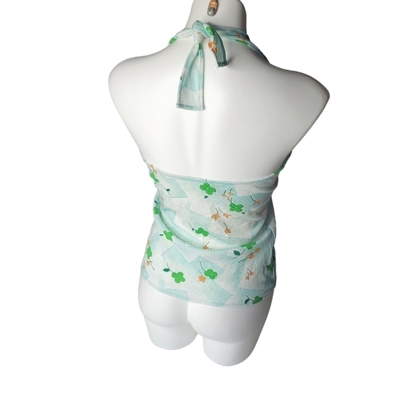 Vintage 1960s Halter Top Floral XS - Picture 3 of 7